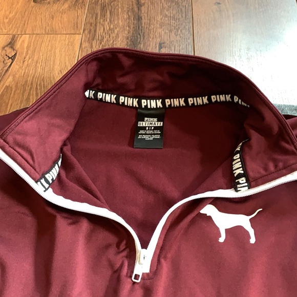 PINK Ultimate Mock Neck Quarter Zip Running Jacket - Picture 4 of 7